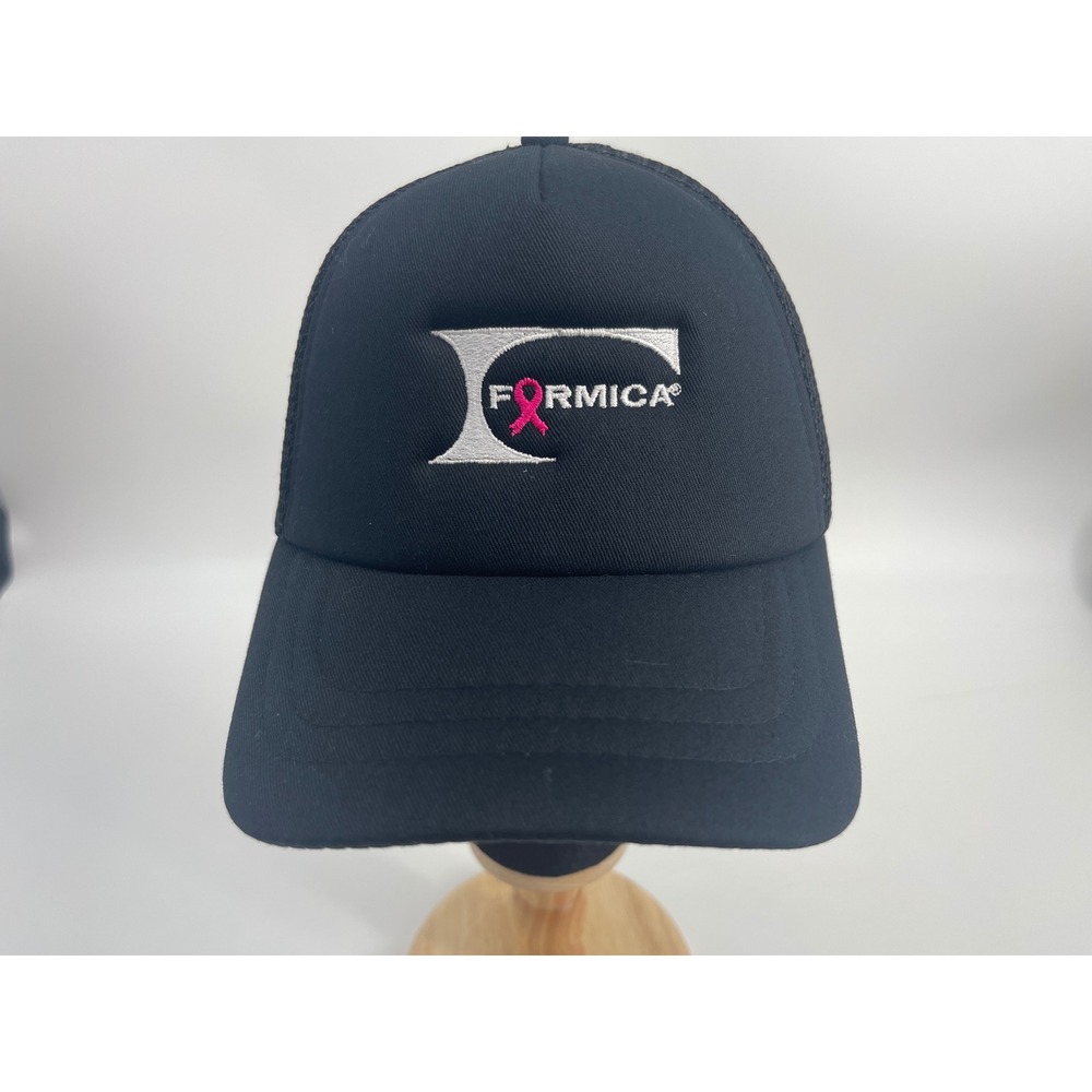 Port Authority Formica Breast Cancer Awareness Trucker Hat Mens OSFA Black Mesh